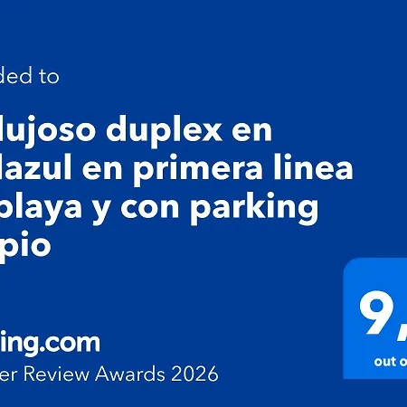 公寓 Un Lujoso Duplex En En Primera Linea De Playa Y Con Parking Propio